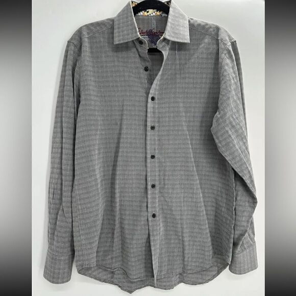 Robert Graham Gray Dress Shirt - Picture 1 of 8